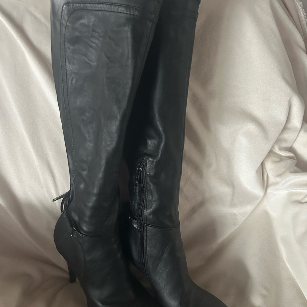 Nine West Black Heeled Boots